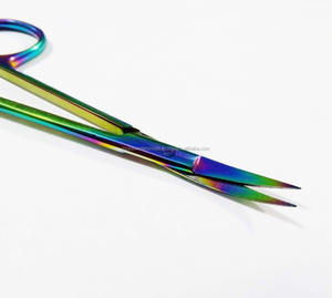 Tijeras de disección de Mayo recubiertas de arcoíris, fuente de alimentación Manual, instrumentos de cirugía técnica para sala médica, cizalla - Product Image 3