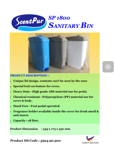 Malaysia Auto Lady Sanitary Bin Accesorios - Product Image 2