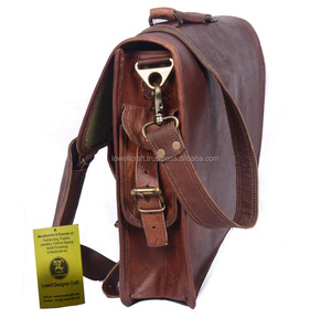Sacs à ordinateur portable Lowellcraft LBR05461 pour l'école, multifonctionnels, résistants, écologiques, tendance, vente en gros, messager, cuir véritable - Product Image 2