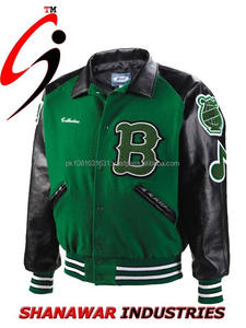 แจ็คเก็ตเบสบอลผ้าวูลคุณภาพสูง สไตล์วินเทจ ระบายอากาศ กันแดด สำหรับทีมซอฟต์บอลหญิง  รับสกรีนโลโก้ตามแบบ - Product Image 2