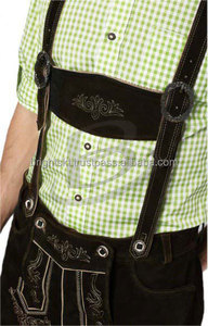 OEM-pantalón corto de ante para mujer, estampado personalizado de cuero auténtico, OEM, bavian, Lederhosen, Oktoberfest, Loden, unisex - Product Image 4