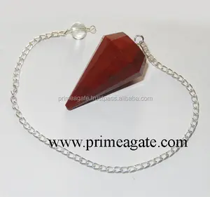 Attractive Red Jasper Pendulum : Wholesale Gemstone Pendulums Manufacturer