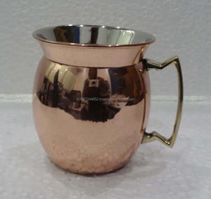 แก้วมักทำจากโลหะมอสโกมิวล์ทองแดงแท้อุปกรณ์สำหรับดื่มบาร์ - Product Image 4