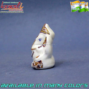 Statue de seigneur Ganesha en céramique blanche, 1 pièce, décoration de la maison - Product Image 5