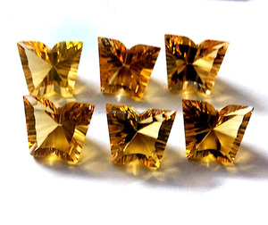 Citrino color amarillo mantequilla mosca fantasía concav piedras preciosas sueltas semipreciosas de alta calidad para la fabricación de joyas anillo pendiente - Product Image 3