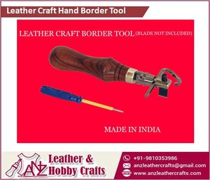 Herramienta Artesanal de Cuero Premium con Mango de Madera para Bordados |   Herramienta Ajustable para Doblar Bordes en Cuero, para Manualidades y Fabricación de Arneses - Product Image 2