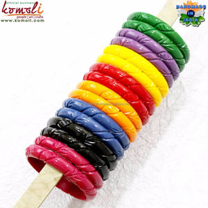 Brazalete de Resina de Bakelite Tallada a Mano Personalizada Estilo Mostaza - Product Image 3