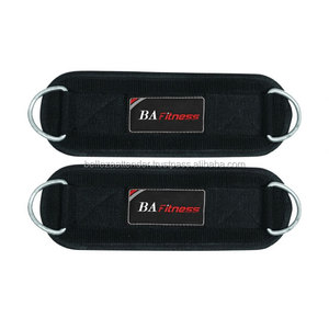 สายรัดข้อเท้าสำหรับยกน้ำหนัก,สายรัดD Ring Multi Gymถุงน่องขาสายรัดอุปกรณ์การฝึกการออกกำลังกายฟิตเนส - Product Image 1