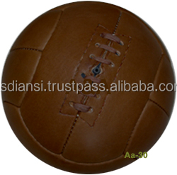 ลูกฟุตบอลหนัง ลูกฟุตบอลวินเทจ ลูกฟุตบอลรักบี้ ลูกบาสเก็ตบอล ลูกฟุตบอลโบราณ ลูกแฮนด์บอลย้อนยุค - Product Image 4