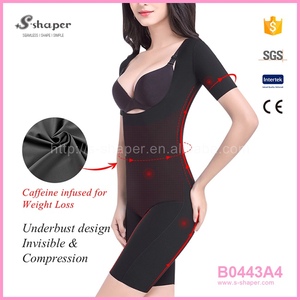 S-SHAPER Plus Size Shaper Corset B0443A4 Short Sleeve Breathable Caffeine-Inflicted <b>Bodysuit</b> Comfort Style Corset Punishment - Product Image 1