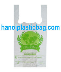 Sac en plastique HDPE pour T-shirts, impression de qualité pour supermarché - Product Image 2