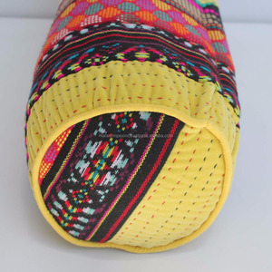 Colorido diseño personalizado poliéster relleno algodón terciopelo oblongo Yoga refuerzo - Product Image 3