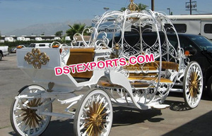 Carruaje de doble caballo para boda, carruaje de Cenicienta, elegante - Product Image 2