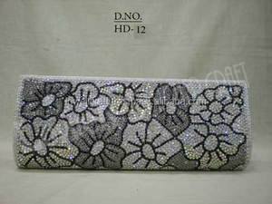 Lowellcraft Satin Geometric Hand Clutch <b>Purse</b> - Product Image 3