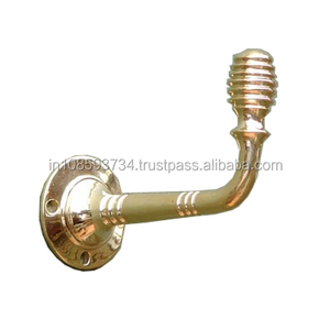 Antique Brass <b>Coat</b> <b>Hook</b> Handmade Shiny Polish Brass <b>Hook</b> Handcrafted <b>Wall</b> Mounted Contemporary Commercial - Product Image 1