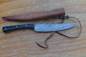 Cuchillo de cocina de acero damasco medieval hoja afilada - Product Image 2