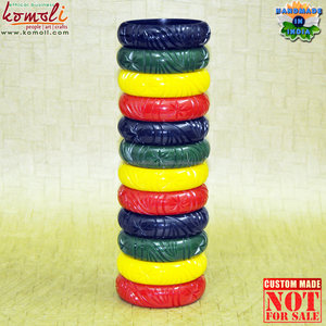 Pulsera de reproducción antigua, brazaletes de resina tallada con corte de estrella personalizado para bodas, fiestas, aniversarios, regalos, compromisos para niños - Product Image 2