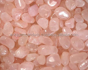 High Quality Polished Pink <b>Rose</b> <b>Quartz</b> Tumbled Stones Natural Mineral Gemstones for Jewelry Making - Product Image 4