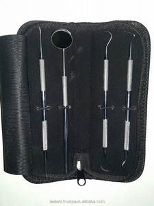 2025 Steel Dental Tartar <b>Plaque</b> <b>Removal</b> <b>Kit</b> Set 4 Hygiene Instruments Manual Dental Tools LA ELAHI CO for Cleaning Filling Teeth - Product Image 5