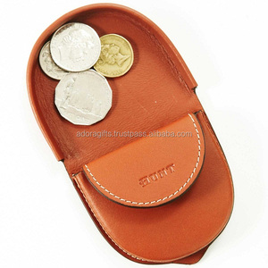 Funda de cuero de Color bronceado para monedas - Product Image 1