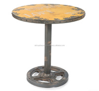 Table de bar industrielle en métal |   Meubles de salon d'hôtel |   Table de bar commerciale vintage en fer antique, plusieurs tailles et couleurs