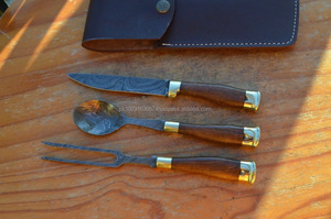 <span class=keywords><strong>Damascus</strong></span> muỗng nĩa và bộ dao. - Product Image 2