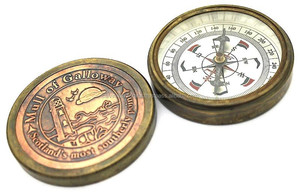 Mull of Gallowayスコットランド最南端の詩が刻まれた3 "真鍮コンパスディスプレイ付き木製ボックスギフト - Product Image 4