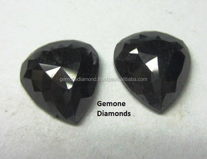 2.00กะรัตขนาด AAA คุณภาพแฟนซีเบาะรองนั่งคู่เพชรสีดำธรรมชาติสำหรับต่างหูเพชรสีดำราคาต่อกะรัต - Product Image 3