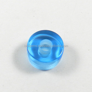14X8X4.5มม.ยางลูกปัดBlue Topaz HydroอัญมณีBig Holeลูกปัดยุโรปสำหรับสร้อยข้อมือ-IG0099 - Product Image 3