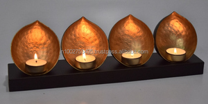 Porte-bougie chauffe-plat en métal moderne fait main IHA – Éclairage d'ambiance élégant pour la décoration intérieure - Product Image 4