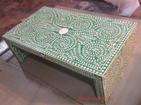 Table basse incrustée d'os de chameau faite à la main fabricant indien meubles de salon pour un usage domestique