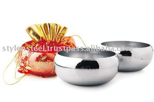 Bol design en acier inoxydable Bol de service à quatre coins Ensemble de bols de vaisselle Ensemble de vaisselle de service de luxe - Product Image 3