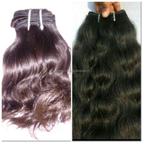 Cabello Humano Remy Indio 100% Virgen para Tejer, Ondulado Natural, Sin Caída, Doble Trama a Máquina, Listo para Permanente, Apto para Todos los Colores