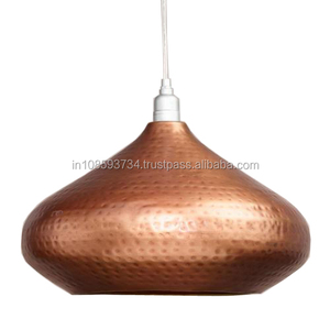 Solid Metal Pendant Lamp <b>Light</b> Metal Iron Mall Hanging Pendent Lamp Hammered Large Vintage Pendant Lamp Dark <b>Black</b> <b>Shade</b> - Product Image 2