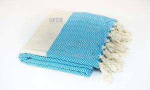 Herringbone Chevron <b>Turkish</b> <b>Towel</b> Blanket, Beach , 100% Cotton Blankets, Peshtemal, Hammam - Product Image 2