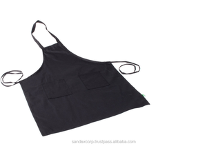 Tablier de cuisine en coton blanc Fournisseur bon marché de grands tabliers en Inde pour la cuisine Kit de tissu de type taille - Product Image 2