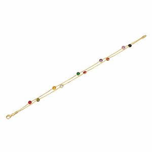 สร้อยข้อมือพลอยเทียมสีทอง14K 2ชั้นลายกุหลาบตัดเพชรเพทายสีอ่อนชุดของขวัญขายส่งไก่งวง - Product Image 1