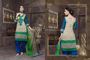 Kanya Libas Ver Imagen Ampliada Agregar a la Comparación Compartir Vestido de Fiesta de Boda Salwar/Kameez de Lino con Red de Mariposas, Estilo Indio/Pakistaní - Product Image 3