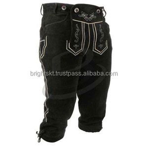 Lederhosen-bracelet en cuir véritable pour hommes, rooktoberkes de style 925, cuir de vachette allemand Long assorti