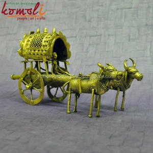 Dhokra รูปปั้นขนาดเล็กงานหล่อขี้ผึ้งหายไปศิลปะโลหะทองแดงทำด้วยมือสำหรับการตกแต่งบ้านแบบดั้งเดิมของสะสมหรือเป็นของขวัญ - Product Image 5