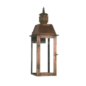 Farol de vela de Metal, hierro, cobre antiguo, fabricante