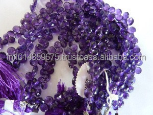 Améthyste Africaine en Forme de Coeur Briolette Brins Naturel en Gros Couleur Gemme Perles en Vrac - Product Image 5