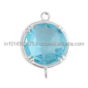 Pendentifs en pierres précieuses sertis de pierres de naissance plaqués rhodium et or en gros pour les occasions de fête - Product Image 4