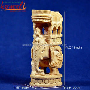 Escultura de elefante de madera tallada a mano - Product Image 5