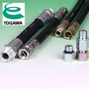 Mangueira flexível de alta pressão feita de borracha. Manufacturado por Togawa Rubber Co., Ltd. Made in Japan (mangueira hidráulica)