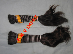 Qualité garantie. Cheveux bruts indiens vierges en vrac de bonne qualité. Pas de processus à la vapeur et à l'acide. Cheveux Remy de qualité. - Product Image 5