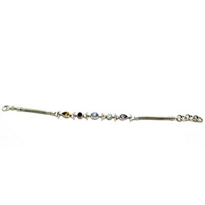 Pulseras de Plata de Ley 925 con Piedras Mixtas, Estilo Bohemio Cristiano, Unisex, para Compromiso y Boda - Product Image 5
