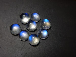 Catégorie de produit Cabochon bleu naturel de pierre de lune d'arc-en-ciel de feu 6x6MM pierre gemme ronde lâche - Product Image 2