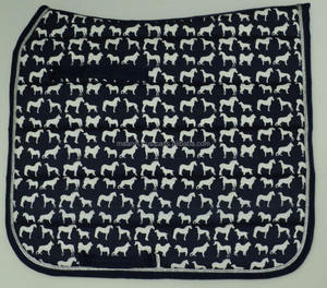 Almohadilla de sillín de doma de estilo occidental de algodón ligero de diseño personalizado, accesorio de equitación de jinete de polialgodón con estampado inglés - Product Image 3