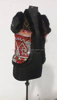 Veste bomber en velours noire pour femme, style Banjara, broderie indienne traditionnelle, grande taille, travail manuel au fil, finition artisanale, automne